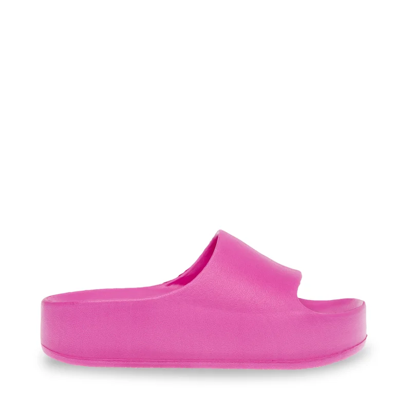 Steve madden astro women's hot pink flat sandals